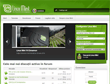 Tablet Screenshot of linuxmint.ro