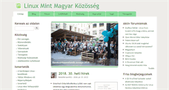 Desktop Screenshot of linuxmint.hu