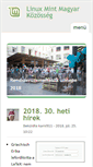 Mobile Screenshot of linuxmint.hu