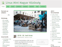 Tablet Screenshot of linuxmint.hu