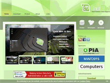 Tablet Screenshot of linuxmint.com
