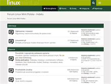 Tablet Screenshot of forum.linuxmint.pl